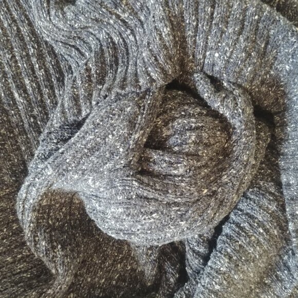 Vintage Pelican Cove mockneck cotton blend ribbed sweater top Large flecked - Picture 12 of 15